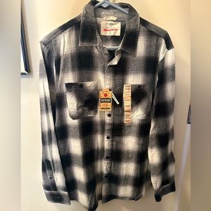 Men’s Flannel - Black & White - NEVER WORN